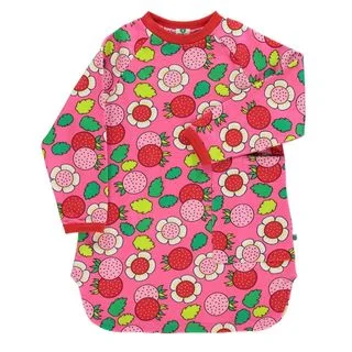 Strawberries Long Sleeve Sweatshirt Dress - 2 Left Size 2-3 & 4-5 years Hoodie with Zipper Placket Modern Functional