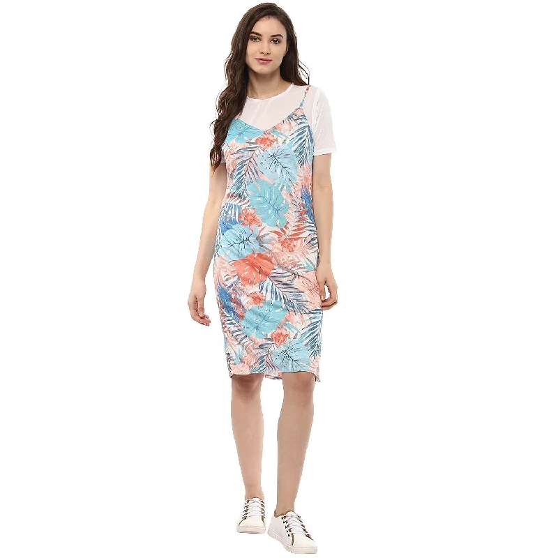 Women's T-Shirt Look Printed Midi Dress - Pannkh Mesh Blend Leather Blend Suede Blend Women's T-Shirt Look Printed Midi Dress - Pannkh Mesh Blend Leather Blend Suede Blend