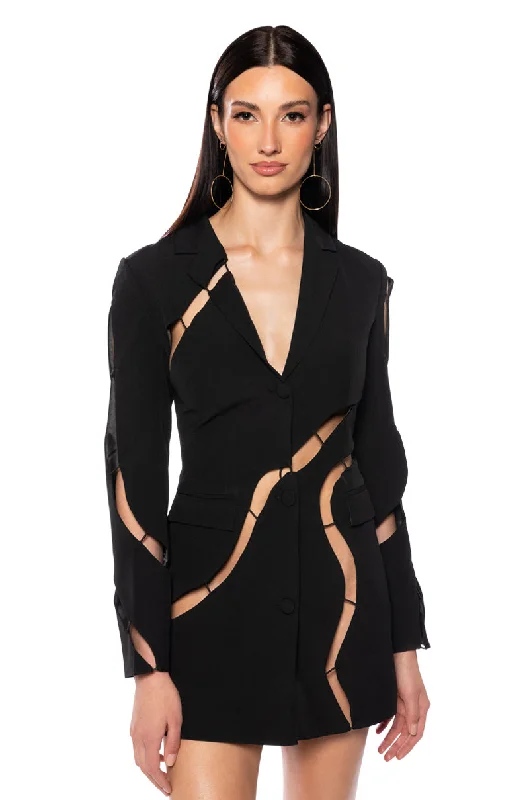 THE BEST PART CUT OUT BLAZER Women's Premium Blazer