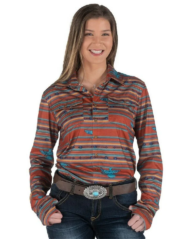 Thunderbird Serape Pullover Wrist Length Sleeve