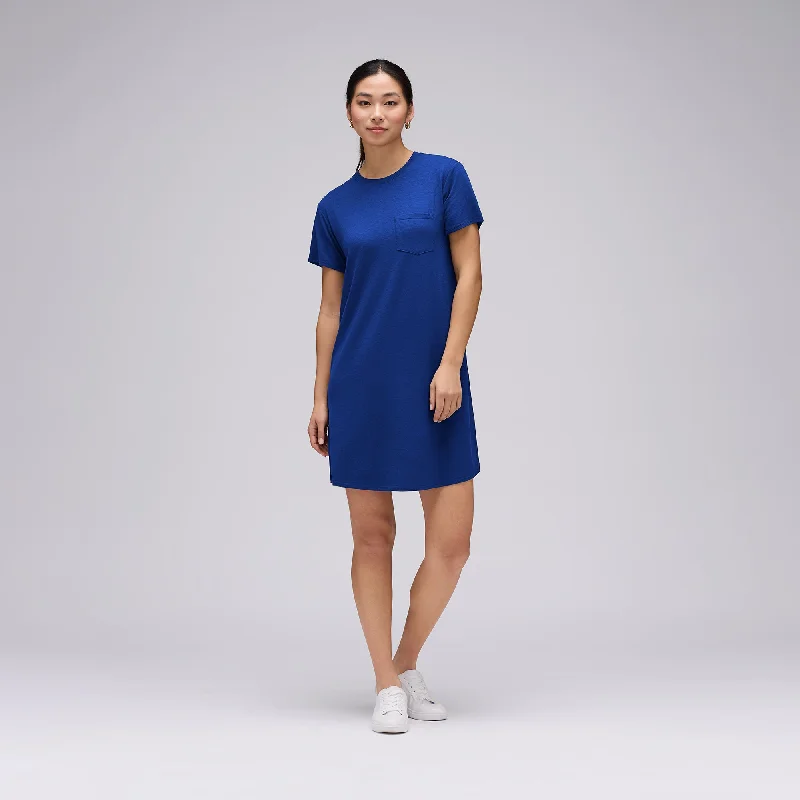 Women's Merino T-Shirt Dress Cotton Fabric Linen Fabric Terry Fabric