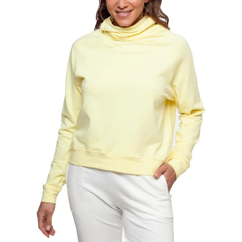 B&A by Betsy and Adam Womens Pullover Built-In Mask Crewneck Sweater Alpaca Blend Soft