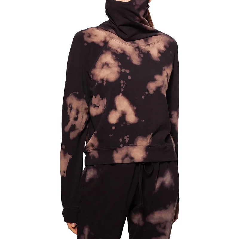 Bam Womens Tie-Dye Cloud Print Pullover Top Deep Neck Pullover