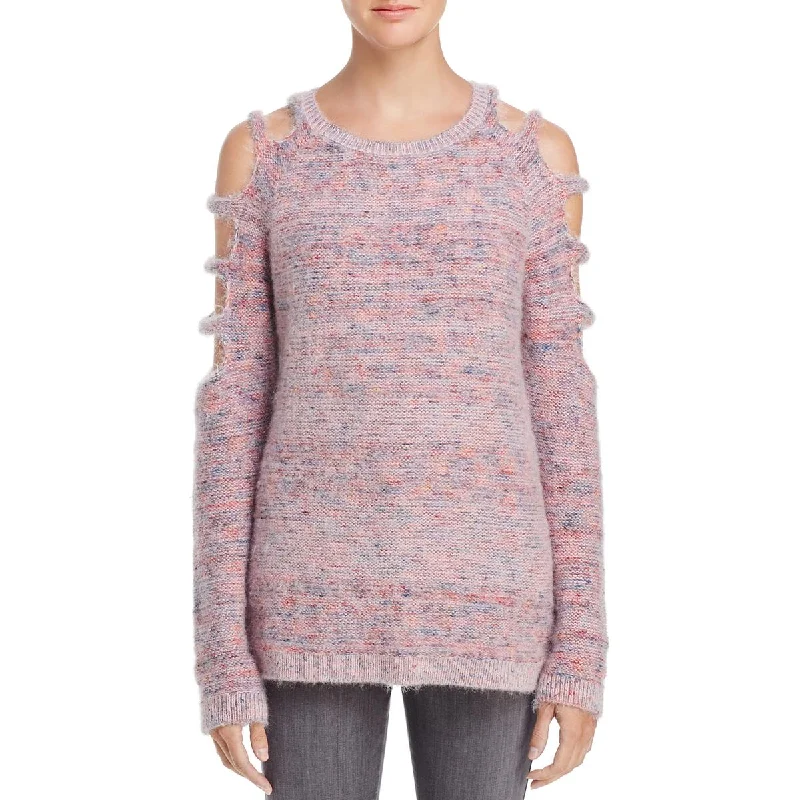 Banjara Women's Cold Shoulder Cut Out Knit Pullover Sweater V-Neck Stylish Pullover
