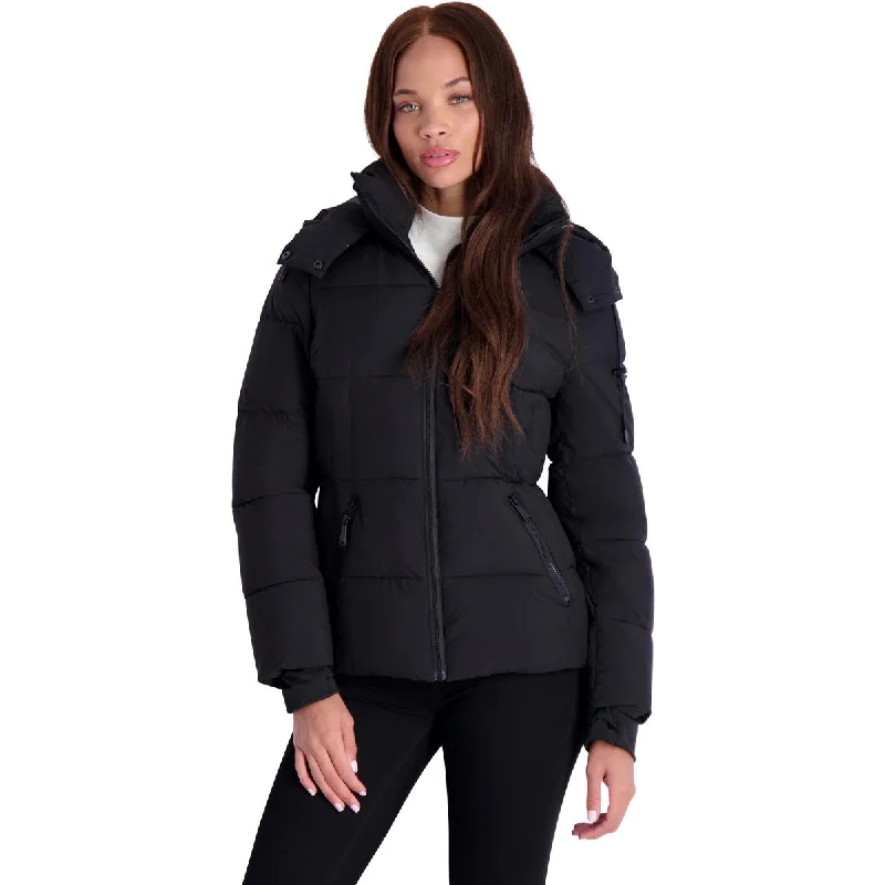 BCBGeneration Women’s Short Quilted Winter Puffer Coat Sporty Zip-Up Jacket