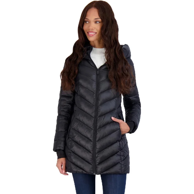 BCBGMAXAZRIA Women’s Metallic Quilted Lightweight Packable Puffer Coat Warm Down Parka BCBGMAXAZRIA Women’s Metallic Quilted Lightweight Packable Puffer Coat Warm Down Parka