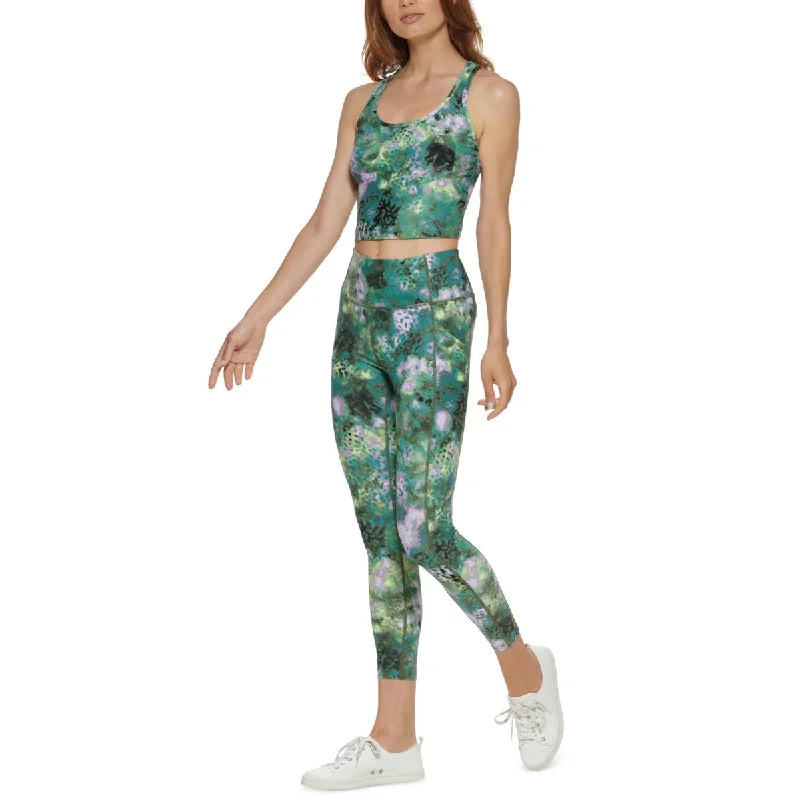 Calvin Klein Performance Womens Printed Racerback Tank Top v-neck tank top