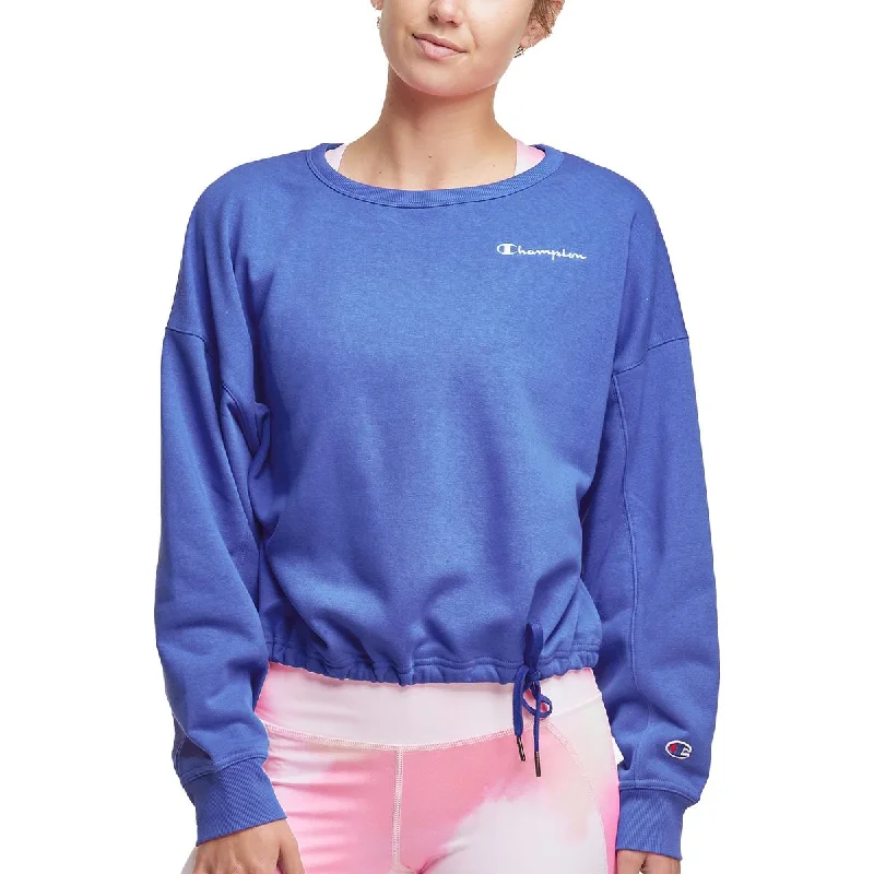 Champion Womens Campus French Terry Logo Sweatshirt Hoodie Sweatshirt Pullover