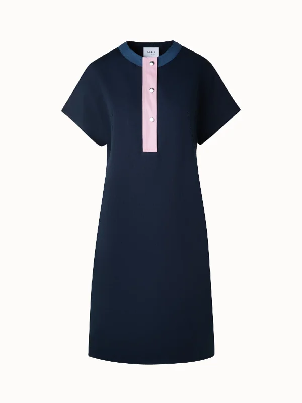 Color Block Cotton T-Shirt Dress Plaid T-Shirt Polka Dot Checkered