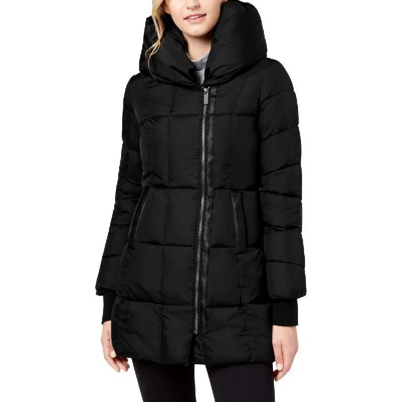 French Connection Women's Quilted Asymmetrical Hem Hooded Winter Puffer Coat Softshell Outdoor Jacket French Connection Women's Quilted Asymmetrical Hem Hooded Winter Puffer Coat Softshell Outdoor Jacket