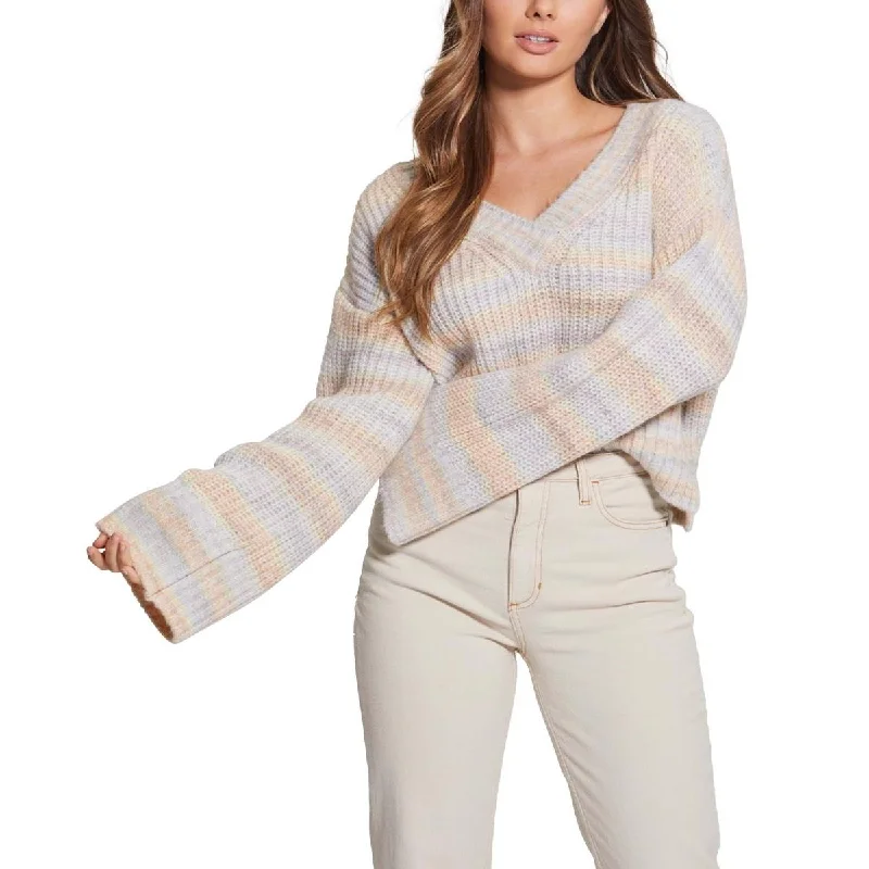 Guess Womens Neena Wool Blend Alpaca Pullover Sweater Boyleg Sleeve Pullover