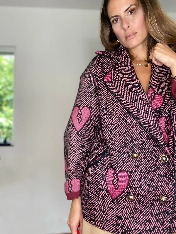 KATE JACKET- HEART BREAKER Chenille Fabric Brocade Fabric Lace Fabric
