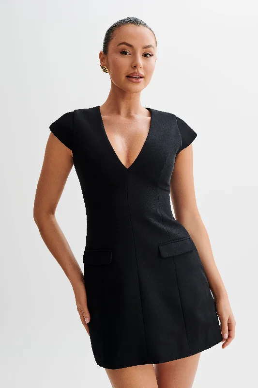 Kiernan Sleeveless Blazer Dress - Black Women's Warm Suit