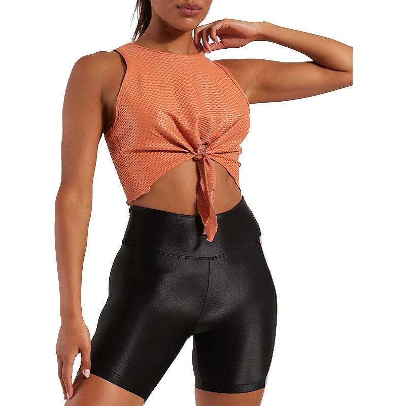 Koral Activewear Womens Mayra Crop Fitness Tank Top peekaboo tank top
