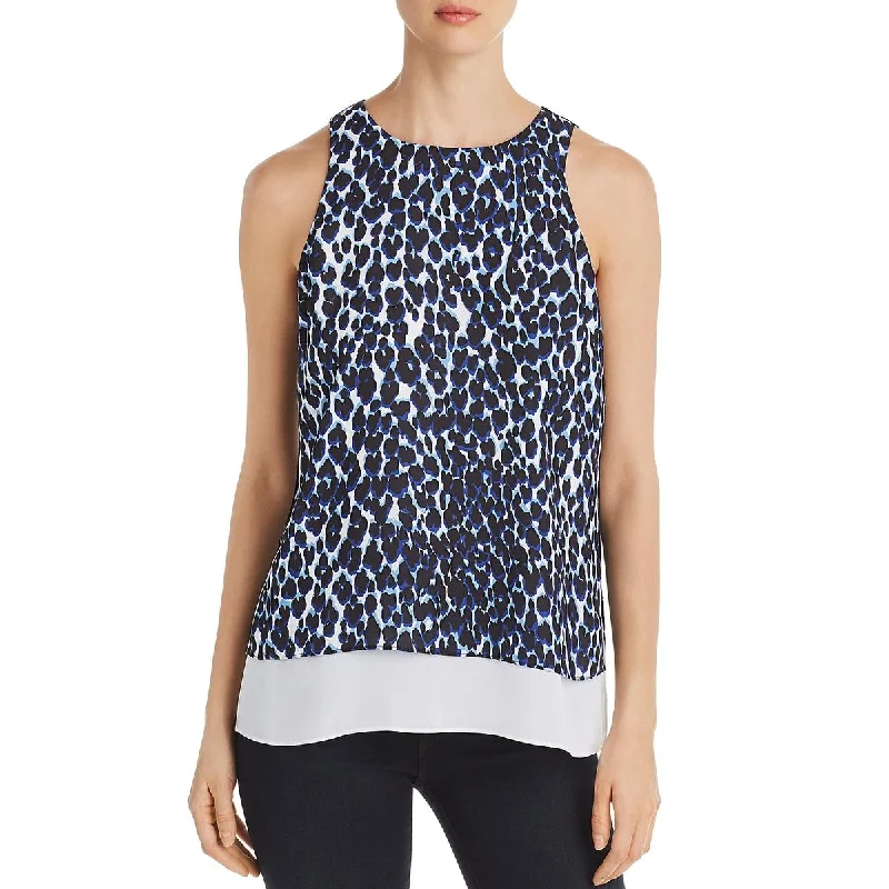 Le Gali Womens Alyssa Sleeveless Tie Back Tank Top fitted tank top