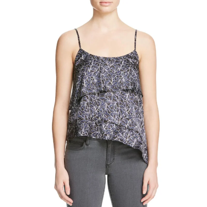 Likely Womens Charlton Printed Asymmetrical Tank Top trendy tank top