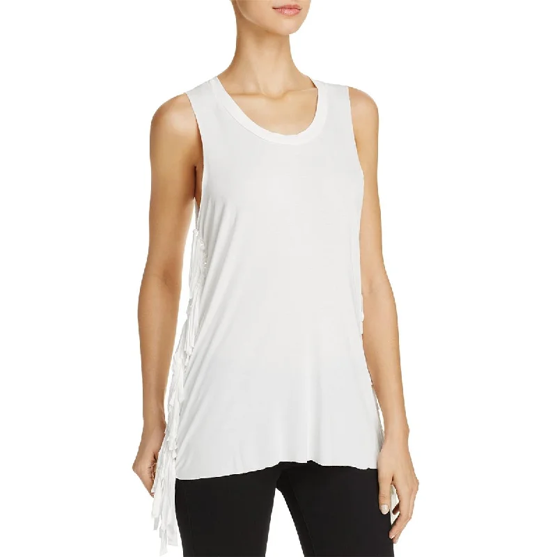 POL Womens Fringe Sleeveless Tank Top soft tank top