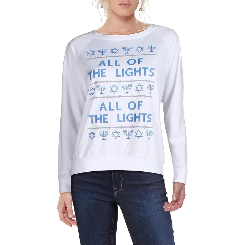 Prince Peter Womens Hanukkah Comfy Coxy Logo Sweatshirt Hoodie with Longline Fit Extended Stylish