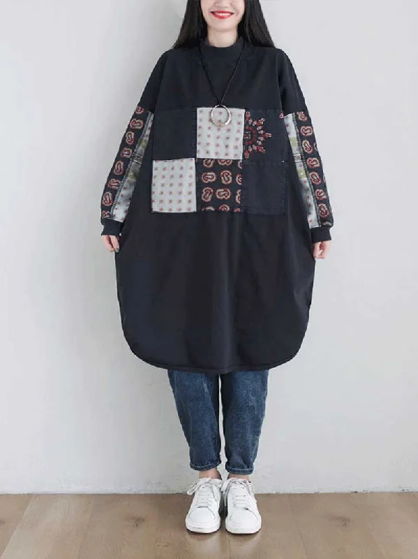 Remember  Me Alway Turtleneck Pullover Sweater Midi Dress Kimono Neck Pullover