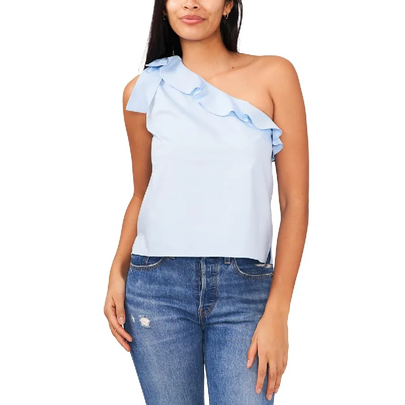 Riley & Rae Womens Juniors Fringe Side-Tie Pullover Top Peter Pan Collar