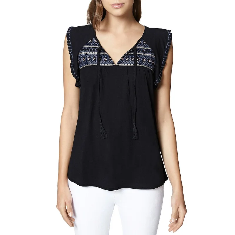 Sanctuary Womens Wild Belle Embroidered Boho Tank Top casual tank top