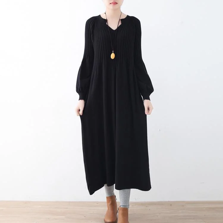 stylish black wool knit dress oversized v neck pullover top quality pullover V-Neck Stylish Pullover stylish black wool knit dress oversized v neck pullover top quality pullover V-Neck Stylish Pullover