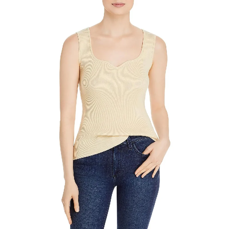 T Tahari Womens Square Neck Sleeveless Tank Top open back tank