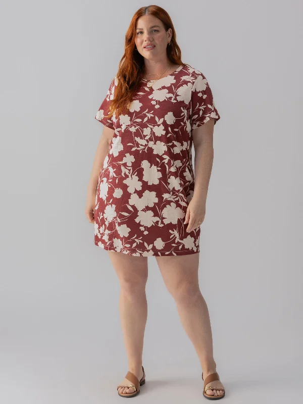 The Only One T-Shirt Dress Warm Vista Inclusive Collection Print Jacquard Patchwork
