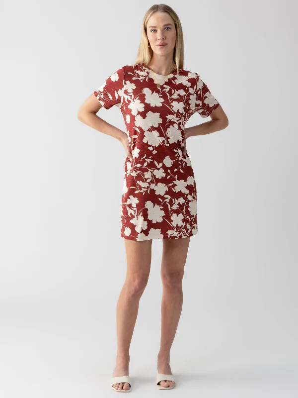 The Only One T-Shirt Dress Warm Vista Mesh Blend Leather Blend Suede Blend