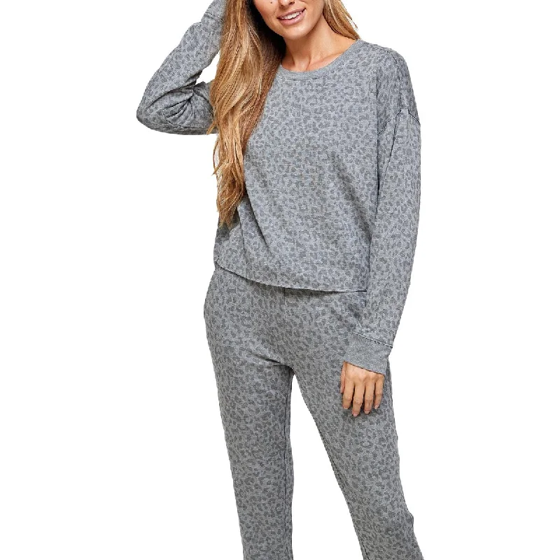 Thread & Supply Aliza Women's Soft Knit Loungwear Sweatshirt Hoodie with Hem Detail Decorative Unique