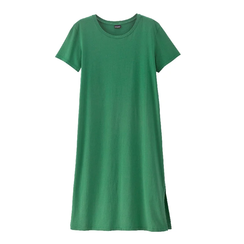 Women's Regenerative Organic Certified® Cotton T-Shirt Dress Chenille Brocade Lace