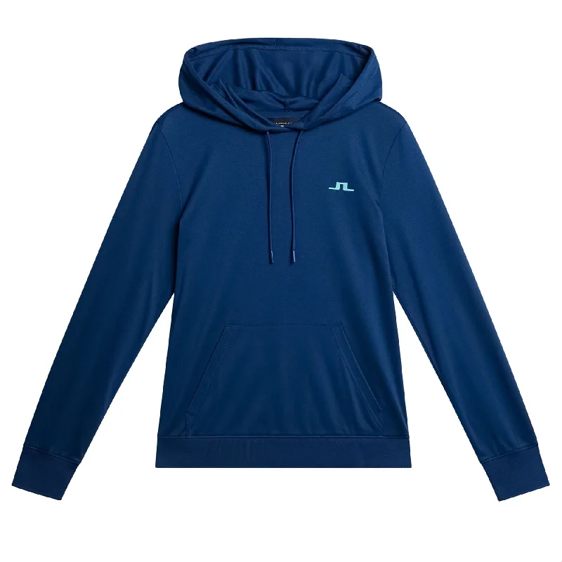Womens Vice Soft Cotton Hoodie Estate Blue - SU24 Hoodie with Elastic Cuffs Stretchable Comfortable