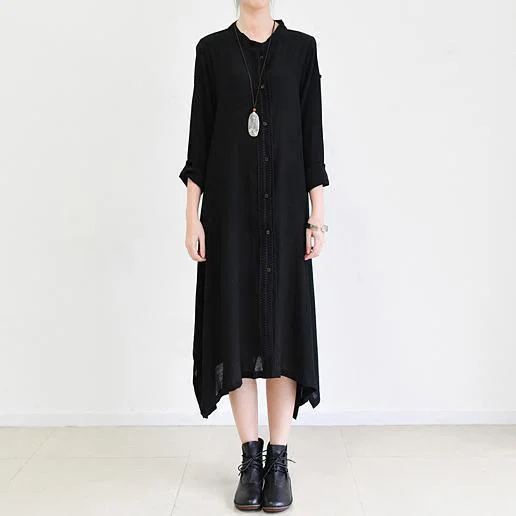 summer silk black cardigan dress long maxi dress asymmetrical Notch Collar Peter Pan Collar Cowl Neck summer silk black cardigan dress long maxi dress asymmetrical Notch Collar Peter Pan Collar Cowl Neck