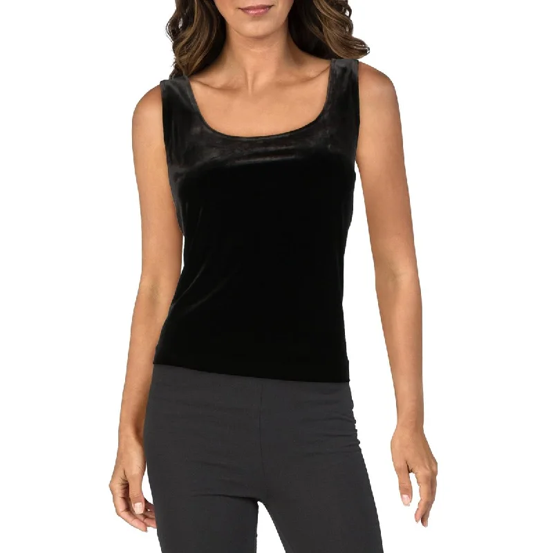 Alex Evenings Womens Velvet Sleeveless Tank Top basic tank top