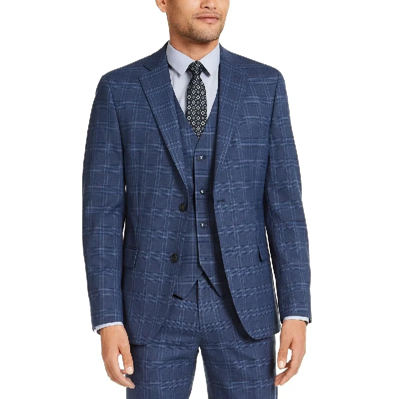 Alfani Mens Plaid Slim-Fit Sportcoat Soft Cashmere Wrap