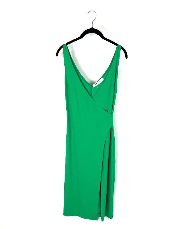 Midi Green Tank Top Dress - Size 4/6 essential tank top