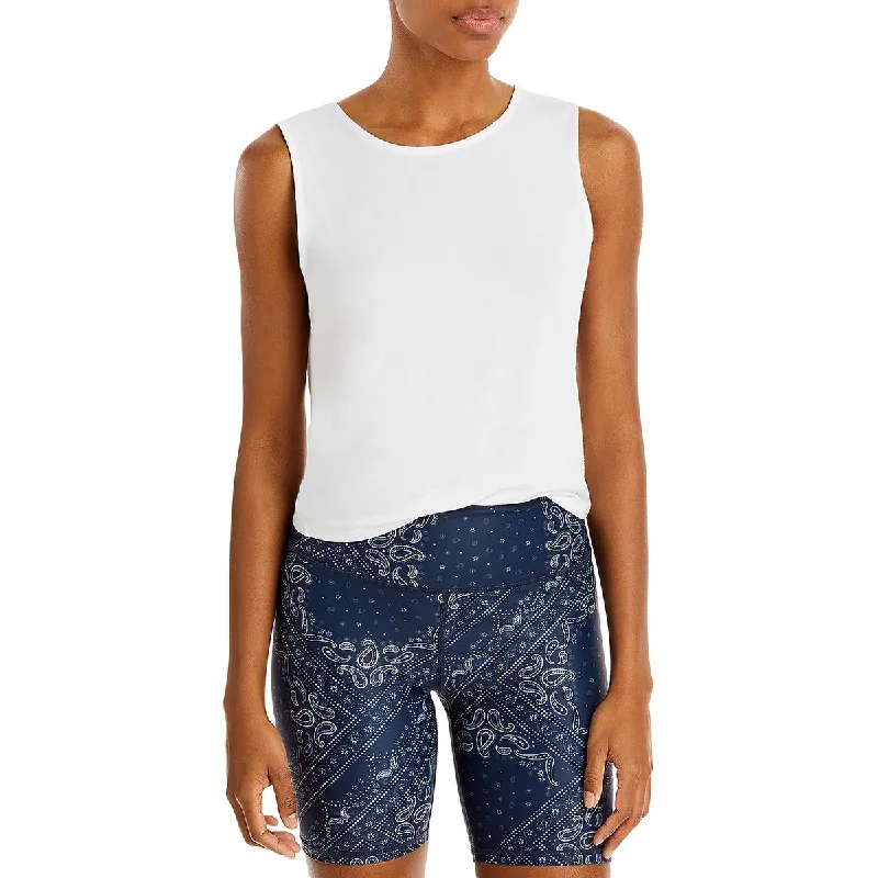 Aqua Womens Knit Casual Tank Top graphic tank top