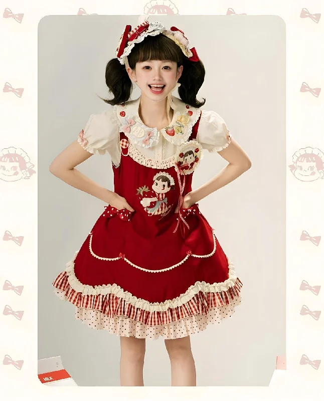 Summer Fairy~IP Collab Kawaii Lolita Dresses OP Home Wear Salopette Cardigan SK Jersey Fabric Tulle Fabric Batik Fabric Summer Fairy~IP Collab Kawaii Lolita Dresses OP Home Wear Salopette Cardigan SK Jersey Fabric Tulle Fabric Batik Fabric