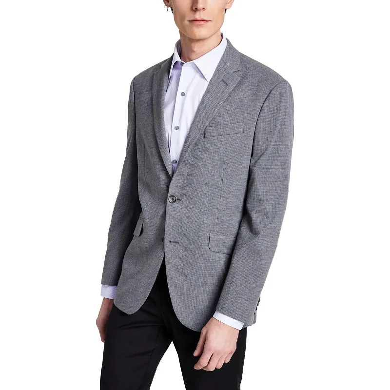 Kenneth Cole Reaction Mens Clooney Office Slim-Fit Sportcoat Waterproof Rain Jacket