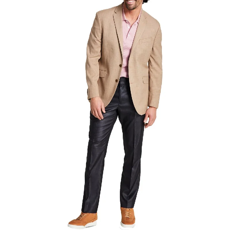 Kenneth Cole Reaction Mens Pattern  Sportcoat Stylish Bomber Jacket