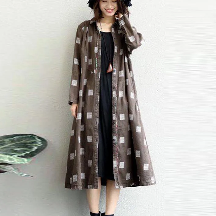 Khaki Linen Coat Plus Size Lapel Collar Long Coat 2021 Appliques Coat Suede Fringe Jacket Khaki Linen Coat Plus Size Lapel Collar Long Coat 2021 Appliques Coat Suede Fringe Jacket