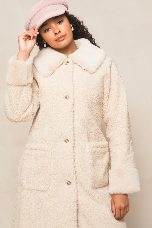 Marley Coat Puff Sleeve Overcoat
