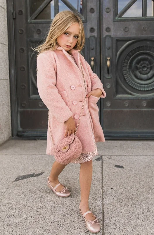Mini Polly Coat in Pink - FINAL SALE Recycled Down Jacket