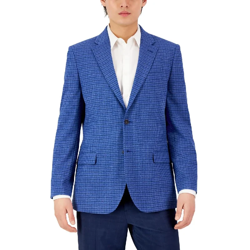 Nautica Mens Plaid Topper Sportcoat Fashionable Blazer Coat