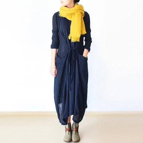 Navy fake two pieces pathwork linen cardigan with cotton dresses inside Nylon Fabric Polyester Fabric Spandex Fabric Navy fake two pieces pathwork linen cardigan with cotton dresses inside Nylon Fabric Polyester Fabric Spandex Fabric