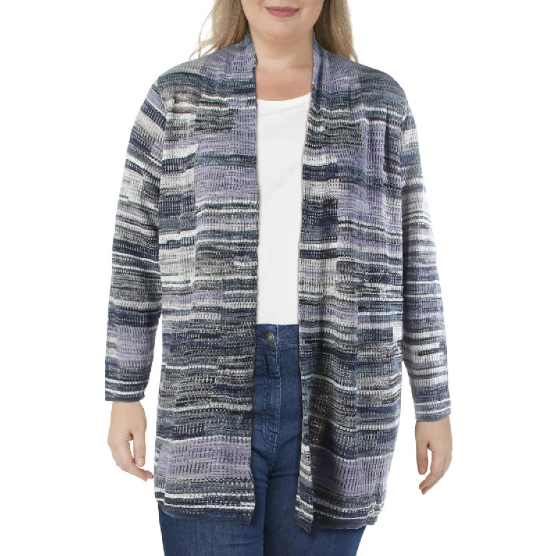 Nic + Zoe Womens Plus Wool Blend Open Front Cardigan Sweater Slim Fit Regular Fit Oversized Nic + Zoe Womens Plus Wool Blend Open Front Cardigan Sweater Slim Fit Regular Fit Oversized
