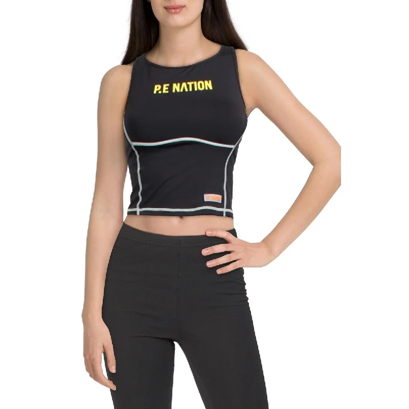 P.E Nation Womens Criss-Cross Back Fitness Tank Top stretchy tank top