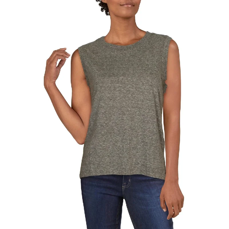 Rivet & Thread Womens Side Slit Sleeveless Tank Top slim fit tank