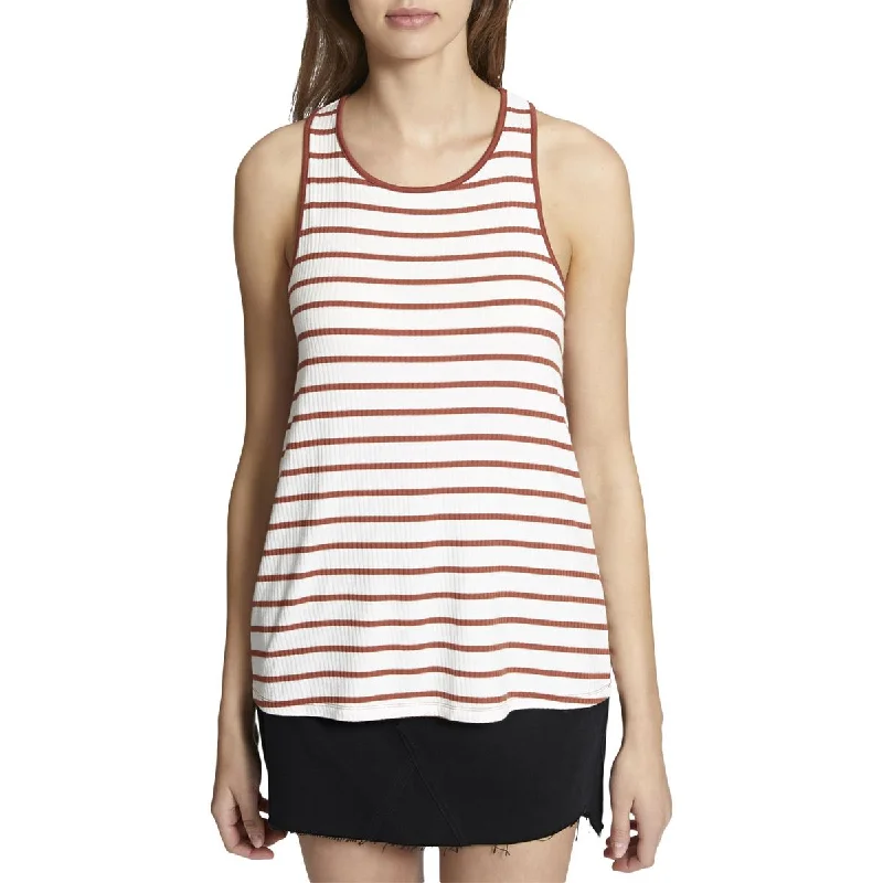 Sanctuary Womens Stripe Twist Tank Top neon tank top