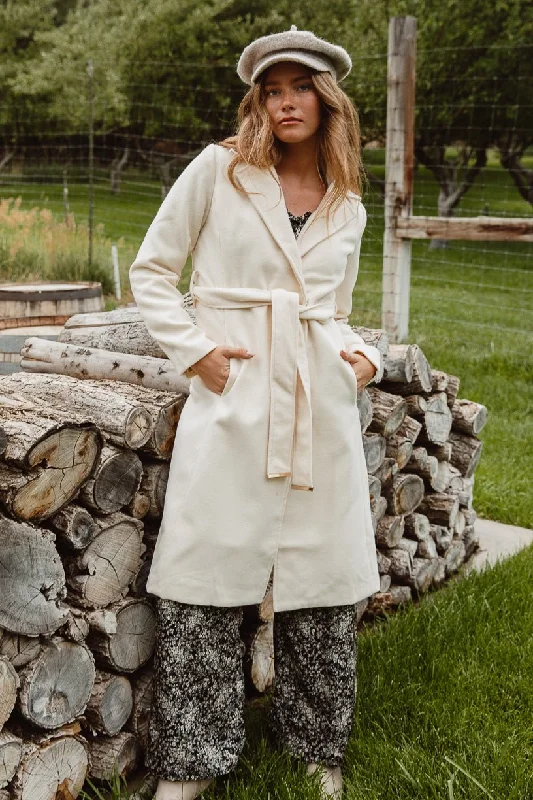 Sloane Coat in Cream - FINAL SALE Flowy Lightweight Kimono